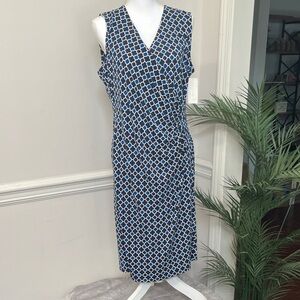 NWT Charter Club Sleeveless Wrap Style Dress Size L large 12/14